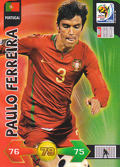 Paulo Ferreira Portugal Panini 2010 World Cup #279